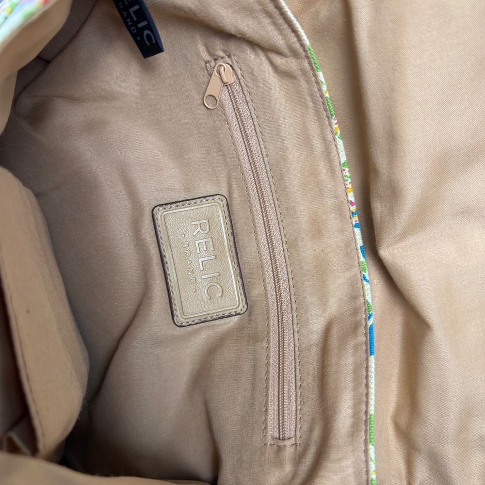 VTG Y2K Relic by Fossil Butterfly Floral Fairy Canvas Crossbody Bag Boho Purse - Picture 5 of 11